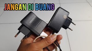 Cara membuat adaptor 12 volt dari charger hp [upl. by Adelpho]