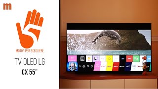 TV OLED LG 2020 CX 55quot OLED55CX6LA AI 4K recensione [upl. by Jaquenetta525]