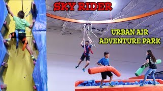 SKY RIDER at URBAN AIR ADVENTURE PARK [upl. by Anniahs]