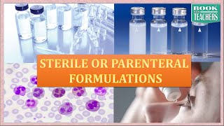 Sterile Formulations PartI  injectable lI Pharmaceutics  DPharm [upl. by Oneal]