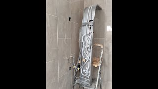 DIY Installing amp Testing Shower Panel Tower System [upl. by Glori]