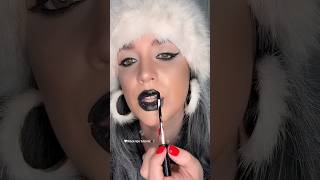 🤍Black lips tutorial🖤makeup❄️ [upl. by Trebmer]