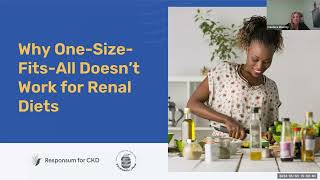 Why OneSizeFitsAll Doesnt Work for Renal Diets  CKD Nutrition Webinar [upl. by Uaeb]