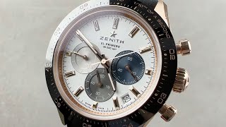 Zenith Chronomaster Sport Rose Gold 41mm 183100360069C920 Zenith Watch Review [upl. by Akcimehs362]