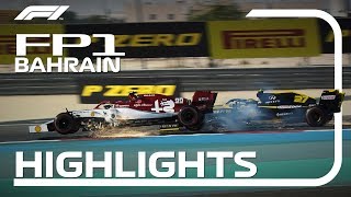 2019 Bahrain Grand Prix FP1 Highlights [upl. by Katherine507]