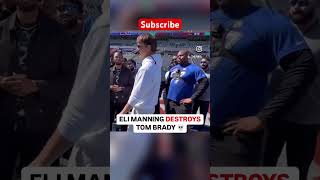 Eli Manning destroys Tom Brady 😂 nfl shorts shortsviral [upl. by Nutter50]