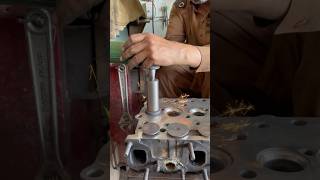 Head valve seat grinding process shortsfeed [upl. by Ytteb]