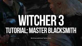 Witcher 3 Tutorial  Master Blacksmith Location Quest and Rewards [upl. by Annav805]