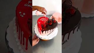 Anniversary cake decoration❤️❤️youtubeshorts food shorts Craving bowl tasty [upl. by Candide492]