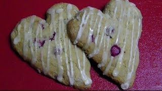 Gluten Free Cranberry Orange Scones  Heart Shaped for Valentines Day [upl. by Maximilien]