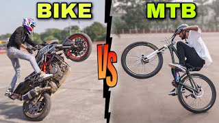 EPIC STUNT RIVALRY  Motorbike Madness vs Cycle Skills Showdown [upl. by Goober456]