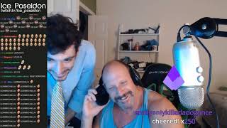 Ice Poseidon Dad Reveal  SELLOUT STREAM Highlights with Chat Part 1 [upl. by Esnohpla]