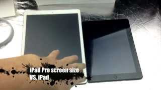 iPad Pro vs iPad Retina display screen size [upl. by Hull707]