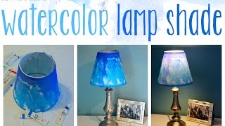 DIY Watercolor Lampshade [upl. by Henrion]