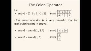 Octave Tutorial 11  Manipulating Arrays Rapidly [upl. by Nileak370]