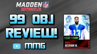 99 Odell Beckham Master Card Madden 16 Mobile GameplayReview [upl. by Mcallister]