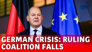 Germany Government Collapse Coalition Collapses In Germany Olaf Scholz [upl. by Eivi]