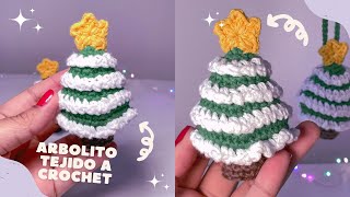 🎄🎄Arbolito Tejido a CROCHET Paso a paso🧶😉 [upl. by Enilrad860]