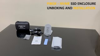 PiBOX Enclosure  NVME SSD 1 TB  Unboxing amp installation [upl. by Mota]