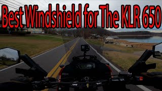 Best Windshield For The KLR 650 [upl. by Ahsenot]