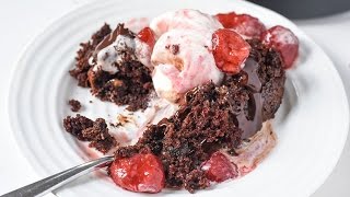 Easy Chocolate Cake Recipe in the CrockPot® Slow Cooker [upl. by Ahsitnauq]