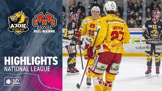 Ajoie vs Biel 14 – Highlights National League [upl. by Kafka]