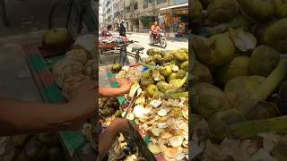 Roadside Cutting Skills  Palmyra Palm Fruit Cutting Skills shorts viralshort [upl. by Goer]