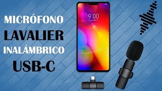 K8 Micrófono USBC inalámbrico lavalier [upl. by Dniren]