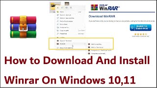 How to Download And Install Winrar On Windows 1011 [upl. by Irotal]