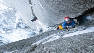 Ueli Steck in Les Drus quotNorth Couloir Directquot VI Al 6 M8 [upl. by Atnom]