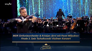 Pavel Milyukov mit Tschaikowskis ViolinenKonzert  Semperopernball 2020  MDR [upl. by Ashien]