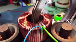 Multiwire toroidal transformer winding [upl. by Aciram986]