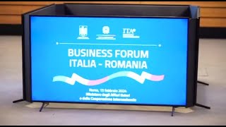 Business Forum ItaliaRomania slancio su innovazione e sfide [upl. by Small]