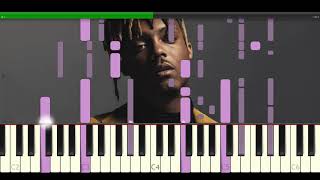 Juice WRLD  Bottle Piano Instrumental  Piano Tutorial [upl. by Uyerta]