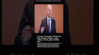 German Chancellor Olaf Scholz fires finance minister ends nations threeparty coalition govt [upl. by Cirderf108]