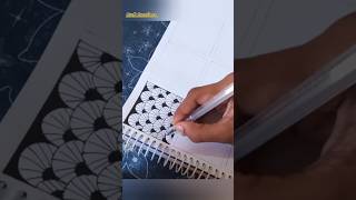 Zentangle patterns part 112  craftcreations asthetic viral shorts [upl. by Durstin]