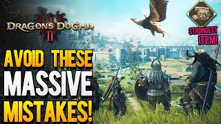 Dragons Dogma 2  Avoid These Massive Mistakes 20 Best Tips amp Tricks For Early amp Mid Game [upl. by Jamel491]