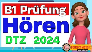 Hören B1 Prüfung Teil 1234  DeutschTest für Zuwanderer DTZ 2024  g a s t [upl. by Jaella]