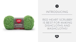 Red Heart Scrubby is Best for Making Dishcloths and Scrubbies [upl. by Aeslek580]