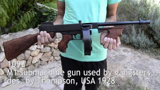 Denix M1 submachine gun des by Thompson USA 1928 [upl. by Assela]