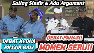 DEBAT PANAS MOMEN SERU Debat Kedua Pilgub Bali 2024 Koster Giri vs Mulya Pas [upl. by Adlesirg]