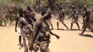 Africa Tanzania Hadzabe Bushmens Dance [upl. by Juliet]