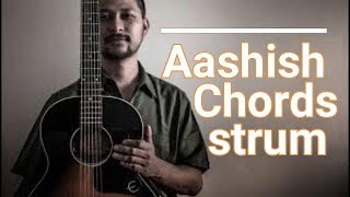 Bipul Chettri  Aashish Easy guitar lesson [upl. by Dnilazor]