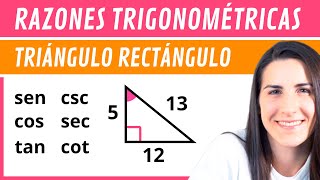 Hallar RAZONES TRIGONOMÉTRICAS de un Triángulo Rectángulo 📐 [upl. by Trey]