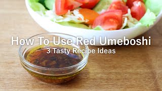 How To Use Red Umeboshi 3 Recipe Ideas  ASMR Cooking [upl. by Lamrouex]