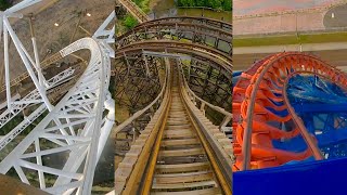 10 Of The Best Roller Coasters in the UK Front Seat POVs [upl. by Anifled]