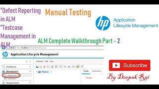 HP ALM Tool Complete Walk through Part2  Software Testing [upl. by Pembroke]