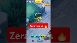 Zeraora is 🔥🔥🔥 pokemon pokemonunitegamplay [upl. by Navlys]