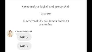 Noya and Tanaka expose other teams Haikyuu texting story [upl. by Ochs]