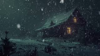 Intense Blizzard amp Howling Wind Sounds  Winter Snow Ambience  Dark Screen Snowstorm [upl. by Cleodell]